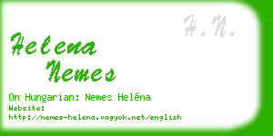 helena nemes business card