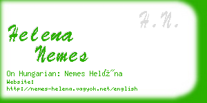 helena nemes business card